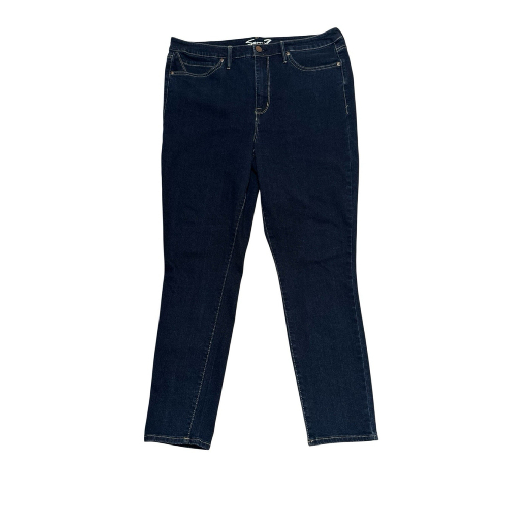 Seven7 Skinny Jeans Womens 16 Blue Denim City Western Cowgirl Cotton & Spandex - Picture 4 of 16